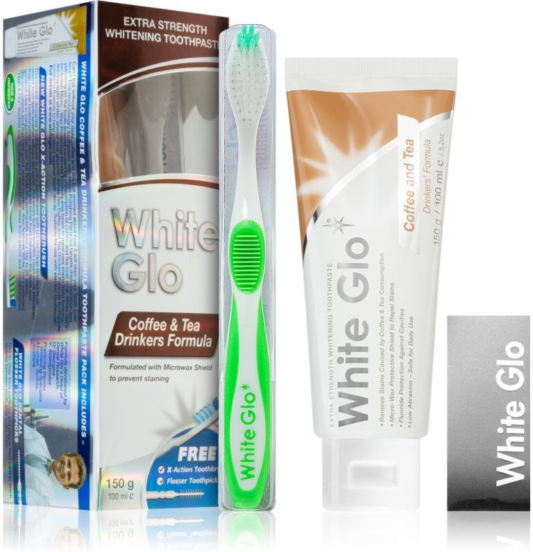White Glo Coffee & Tea Drinkers Formula Zahnpflegeset