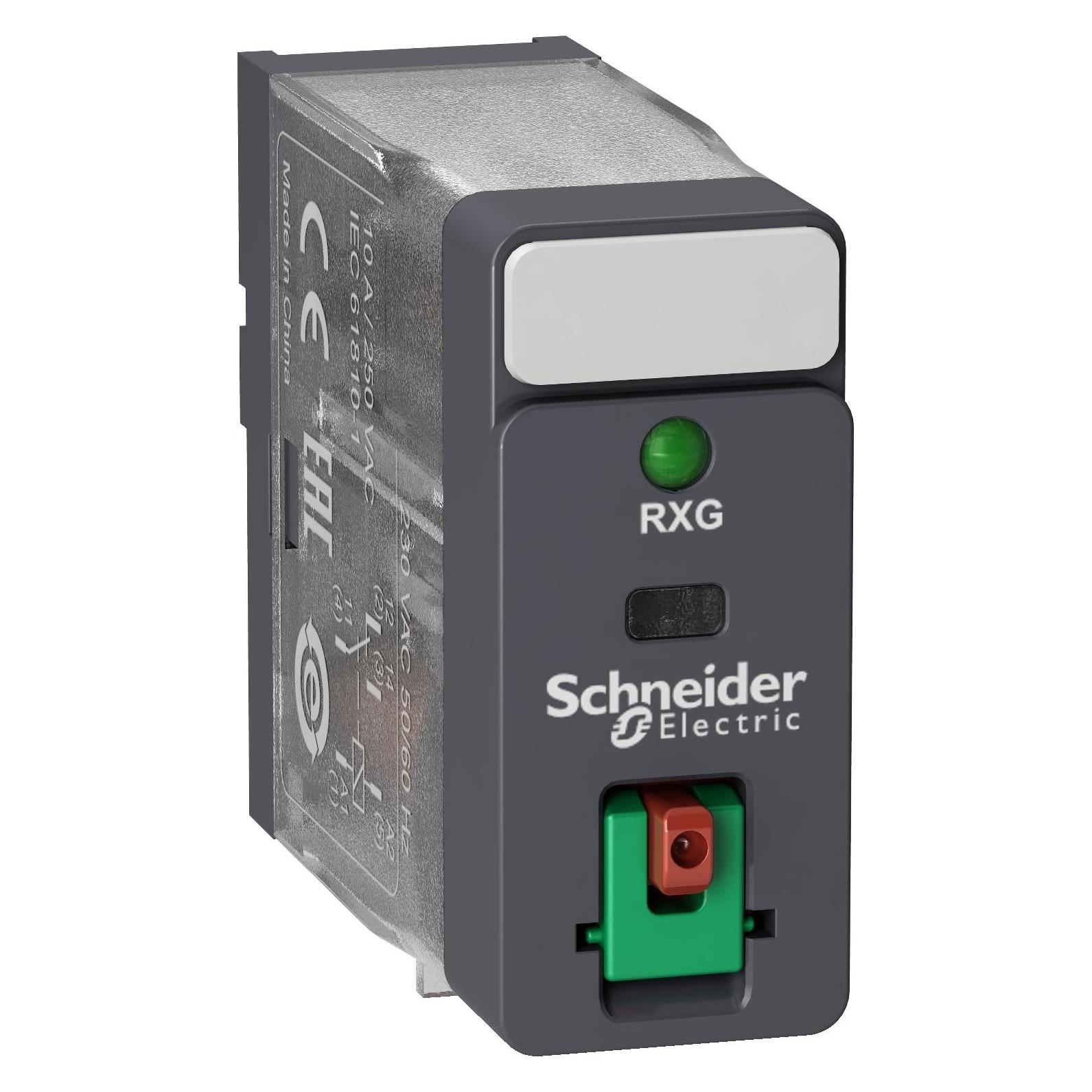 Schneider Electric Relay 1CO 10A 24VAC w Test Button & LED (RXG12B7)