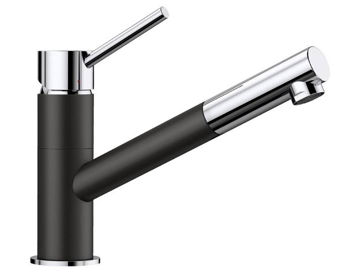 Blanco Robinet de cuisine KANO-S chromé noir 526174