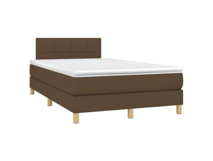 PUGYNBK Boxspringbett, 120 x 190 cm, mit Federkernmatratze Verstellbares Kopfteil, mittelharte Unterstützung, Lattenrost, atmungsaktiver Stoff