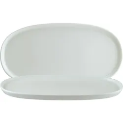 6 x Bonna Hygge Cream Platte oval 34x23cm