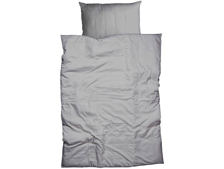 Inhouse Duvet Gots Satin Paspel 160x210 silbergrau