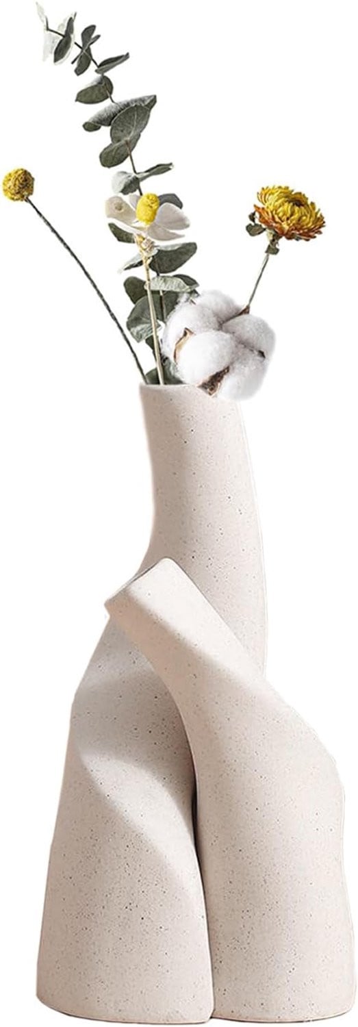Set van 2 moderne keramische vazen voor decoratie