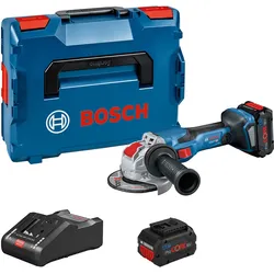 Bosch Akku-Winkelschleifer BITURBO mit X-LOCK GWX 18V-15 C, 2 x Akku, Schnellladegerät - 06019H6401
