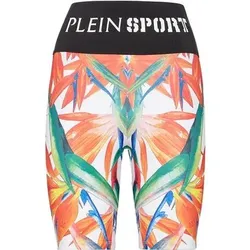 PLEIN SPORT Sportleggings, Größe XS in Weiß 0121