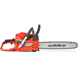 Kettensäge Benzin 950 | 3 PS starker Motor | Schwertlänge 45 cm | 23 m/s Kettengeschw. | Einstellbare Kettenölung | HECHT