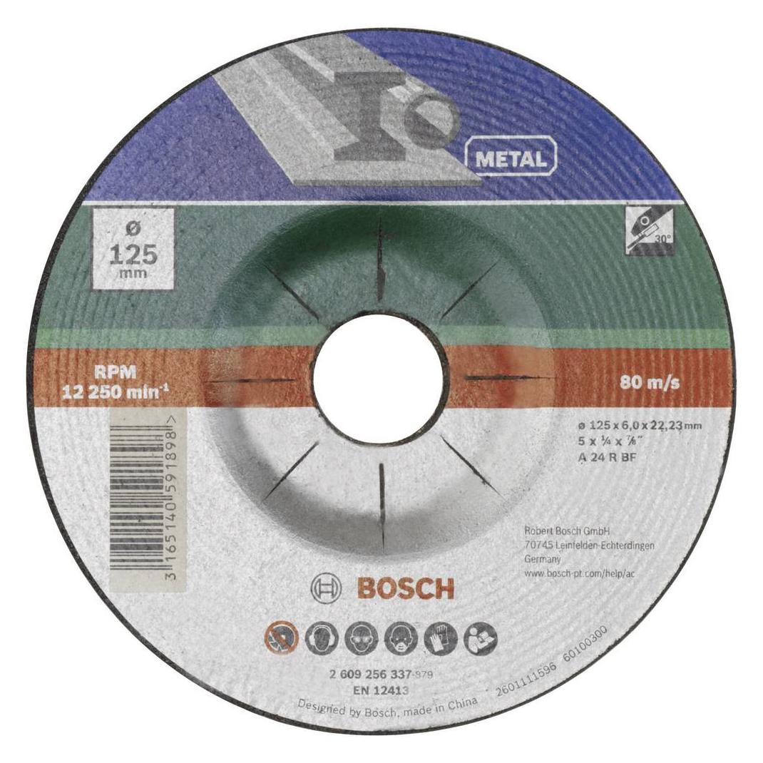 Bosch Zubehör Schruppscheibe gekröpft, Metall D= 115 mm (2609256336)