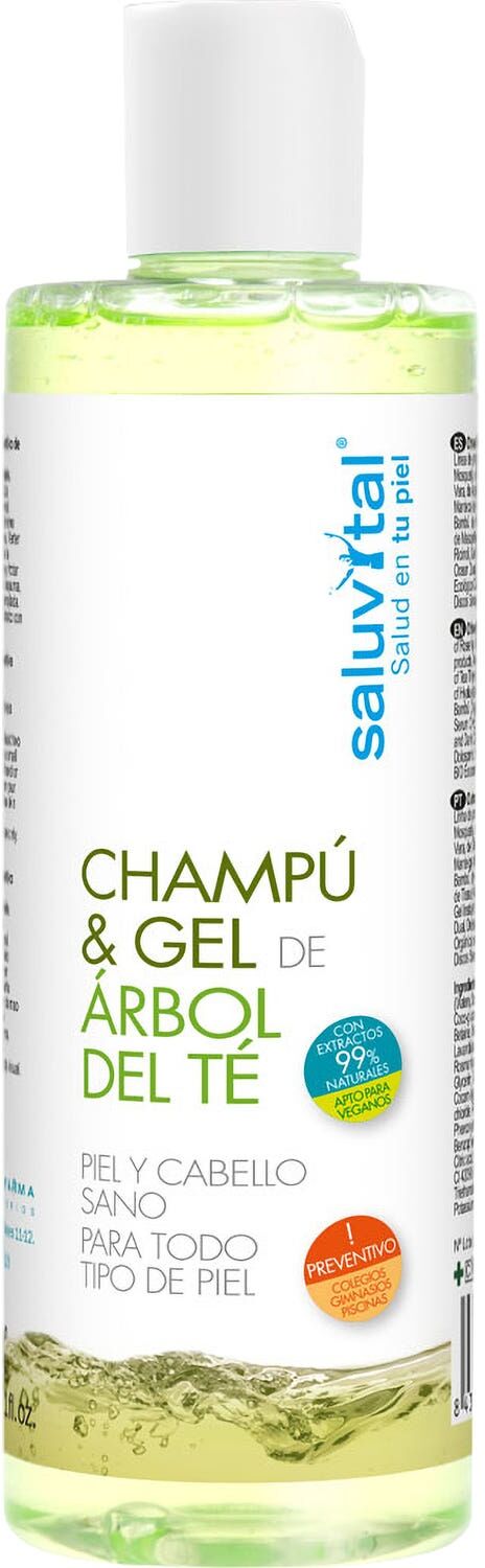 Saluvital Champú & Gel de árbol del té 300 ml