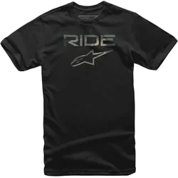 Alpinestars, Herren, Sportshirt, Ride 2.0 Camo T-Shirt (M), Schwarz