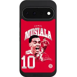 Nivocase Handyhülle für Google Pixel 11 Hülle NIVOpure Case Schwarz FC Bayern München FCB Jamal Musiala (Google Pixel 11), Smartphone Hülle, Schwarz