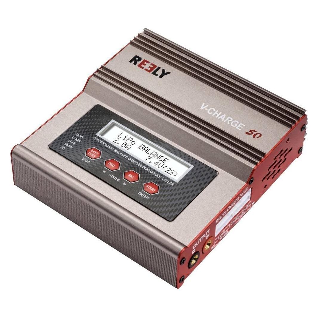 Reely V-Charge 50 Modellbau-Multifunktionsladegerät 12 V, 230 V 7 A LiIon, LiFeP (RE-8264340)