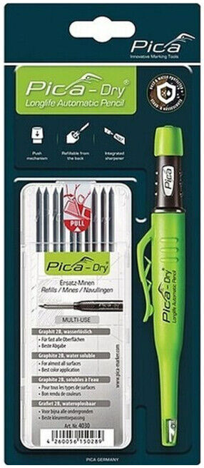 PICA Bau-/Tieflochmarker Pica-Dry + Set de mines couleur graphite + Set de mines 4000 871 853 (30403)