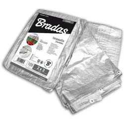 Bradas, Abdeckplane, Abdeckplane 4 x 6 Meter - 120 g silber (6 x 4 m)