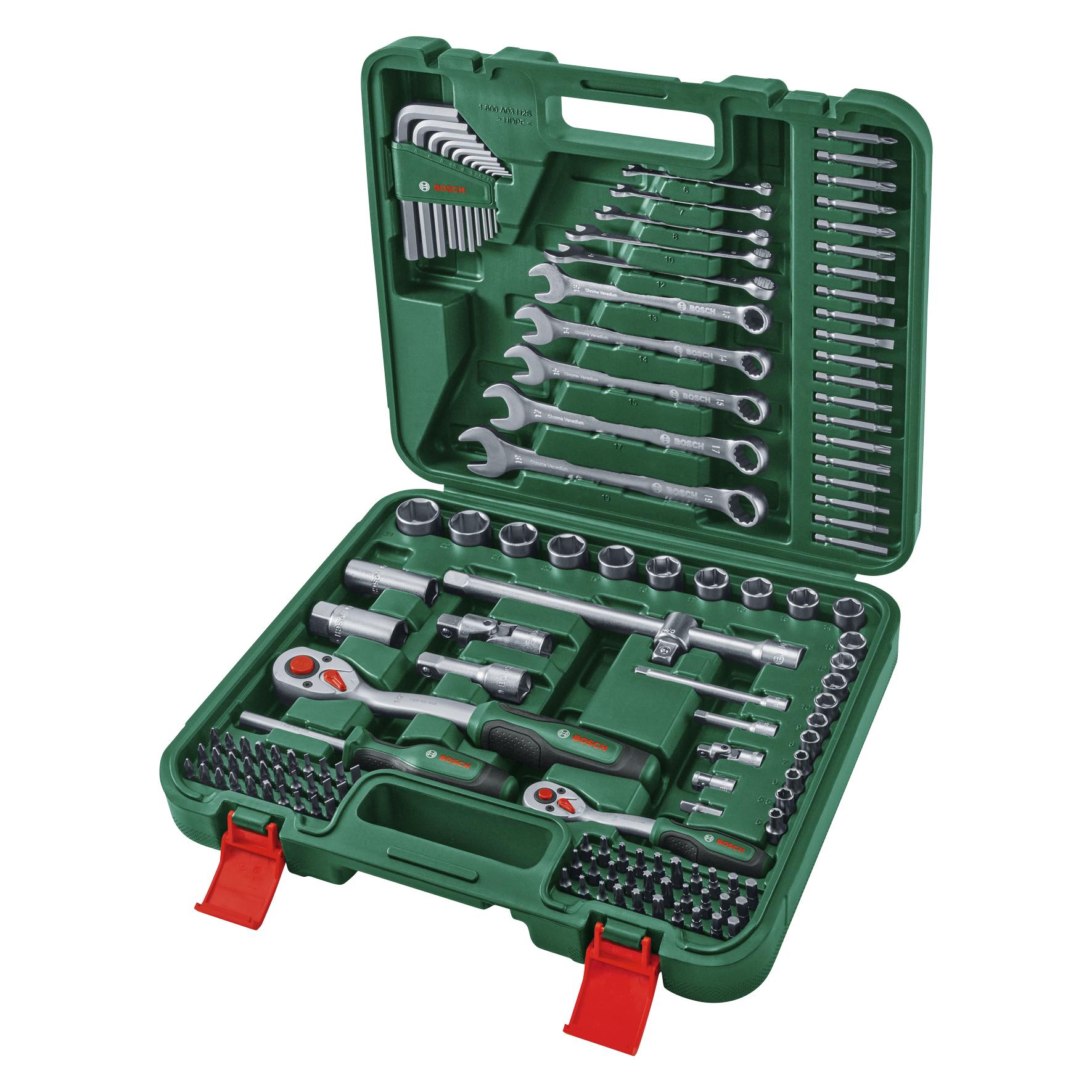 Bosch Zubehör Werkzeug Set, 134-tlg. (134 Teile) (1600A039J0)
