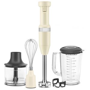 KitchenAid Stabmixer 5KHBV83EAC, Set, creme, 180 Watt, stufenlos, bis 11.600 U/Min, Edelstahl