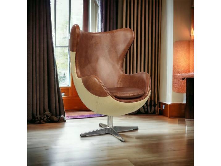 Fauteuil Pivotant Jacob's L'élégant en Cuir