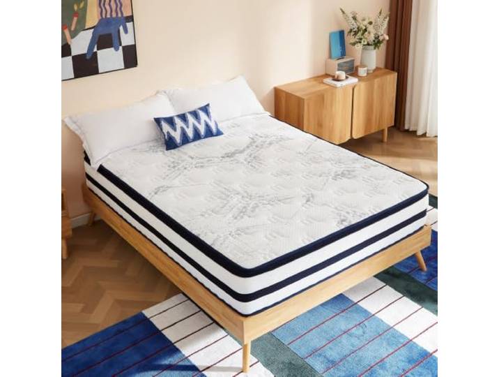 Grbsy Matratze 160x200 H3, 30 cm Hybrid Taschenfederkern & Gel-Memory Foam ergonomischer 7-Zonen-Komfort, atmungsaktiv, stabile Kanten & Bewegungsdämpfung, gerollt, ideal für Doppelbett