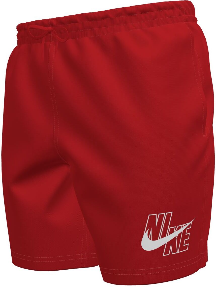 Badeshorts NIKE "5" VOLLEY SHORT", Herren, Gr. S (48), N-Gr, rot (university rot), Web, Obermaterial: 100% Polyester, Badehosen Badeshorts, mit integrierter Mesh-Innenhose, mit seitlichen Taschen university rot S (48), N-Gr