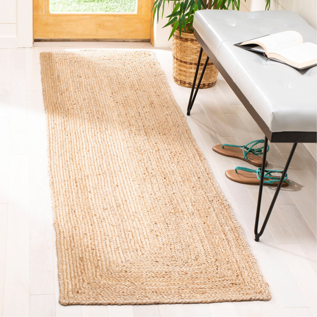 Blue Elephant Arria Flatweave Beige Rug Beige Runner 69 x 305 cm