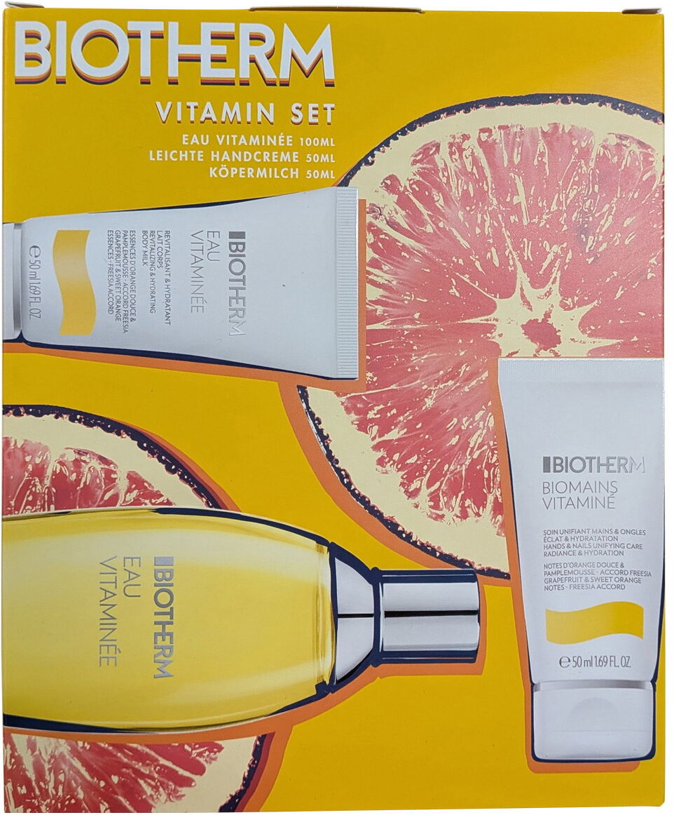 200ml Biotherm Eau Vitaminée Set (EdT 100ml + Handcreme 50ml + Bodymilk 50ml)