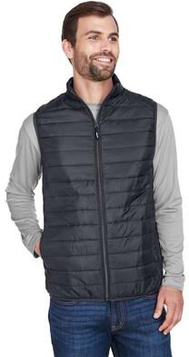 CORE365 CE702 Men's Prevail Packable Puffer Vest in Carbon size 4XL   Polyester