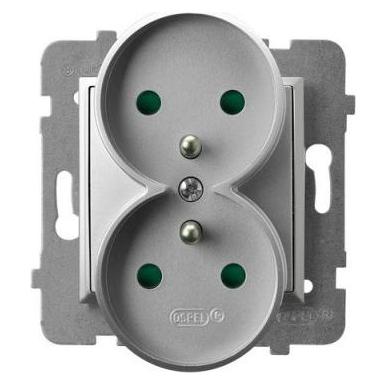Ospel ARIA Doppelsteckdose mit (GP-2URZP/m/18)