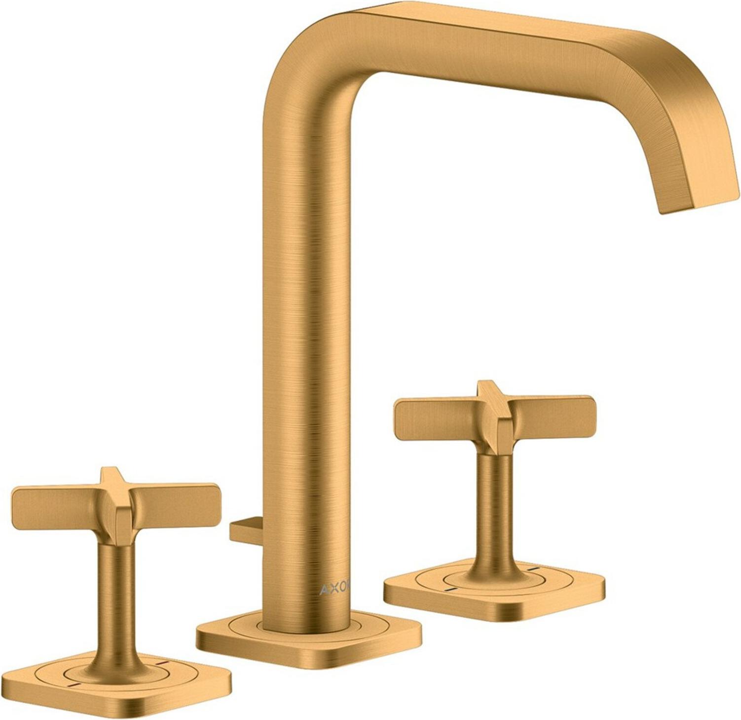 hansgrohe 3-Loch-Waschtischarmatur 170 Axor Citterio E A 165mm, m ZugstAblGar, Ros, b gol opt