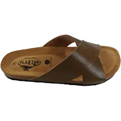 Plakton Benito Vaquetila Leder Pantolette Sandalette - grün