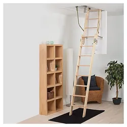 DOLLE Holz Bodentreppe clickFIX 2-teilig, U-Wert 0,49 Dachbodentreppe, 120x70 cm