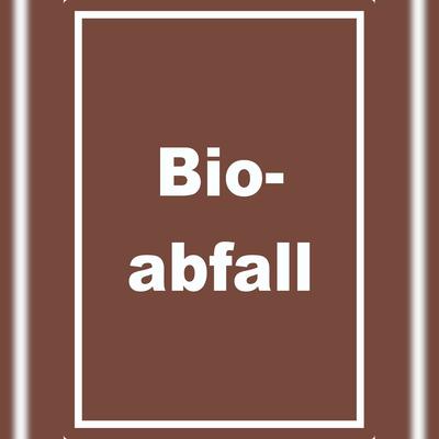 HB-Druck Bioabfall Mülltrennung Aufkleber mit Text A8 (52x74mm)