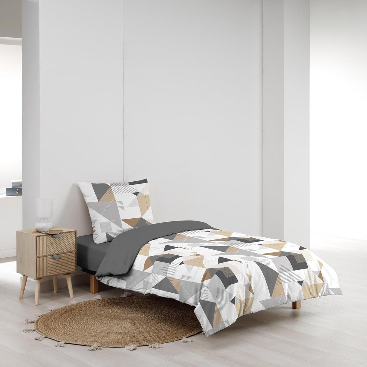 Trigone Beddengoedset - Bedrukt microvezel, zacht en Oeko-Tex gecertificeerd