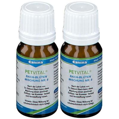 Petvital Bachblüten Nr.6 Globuli vet. 2x 2x10 g
