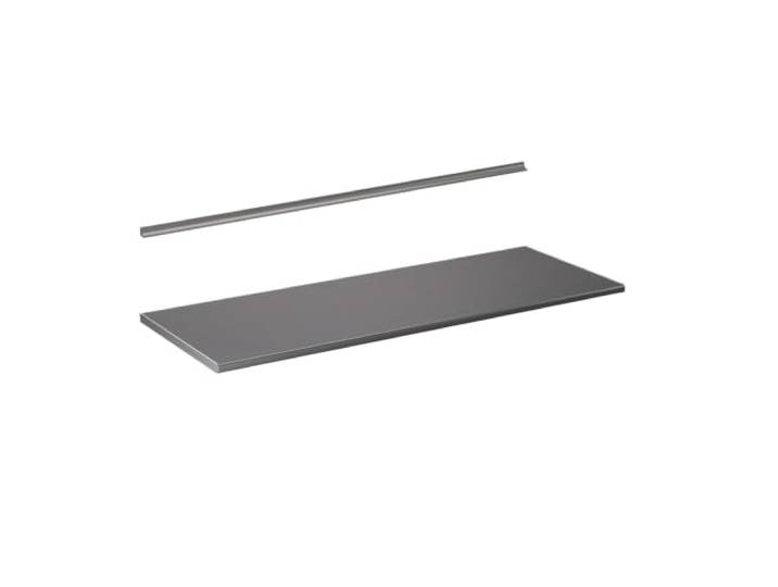 Vicco Arbeitsplatte R-Line , Platin 160 cm geeignet zur Montage auf Unterschränken und Arbeitsbereichen