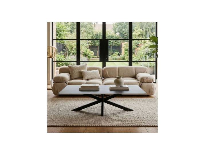 Table basse rectangle céramique coloris noir - RUFFEC