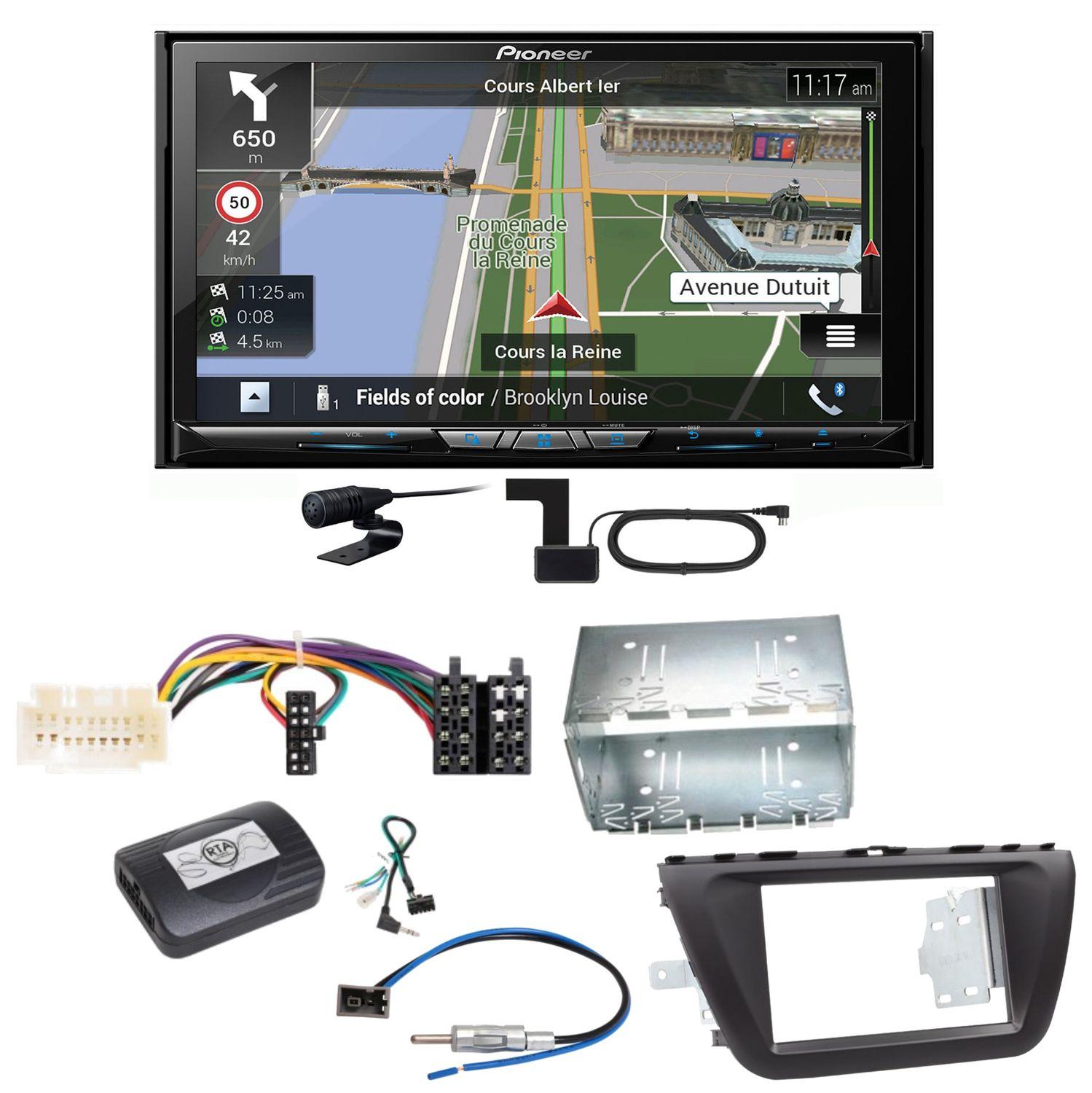 Pioneer AVIC-Z830DAB Navigation Bluetooth USB Einbauset für Suzuki SX4 S-Cross
