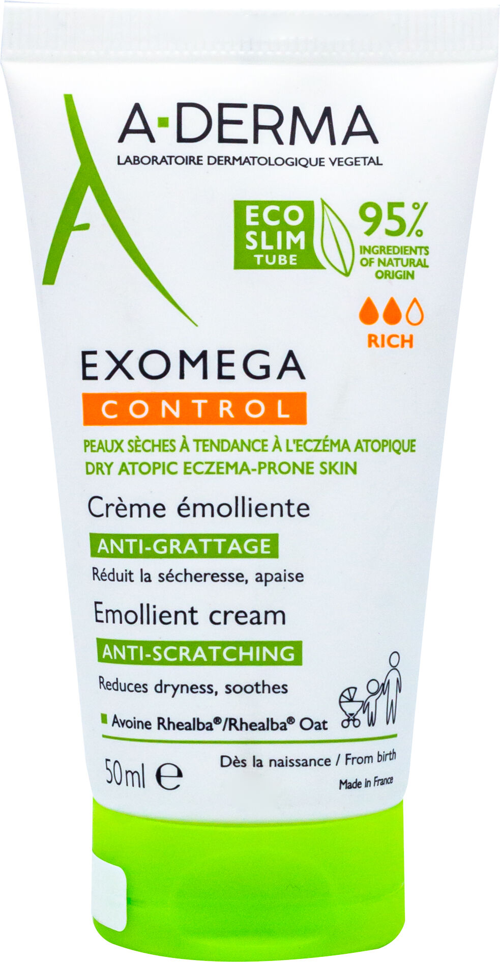 A-DERMA Exomega Control Crema Emoliente Antiirritación 50 ml