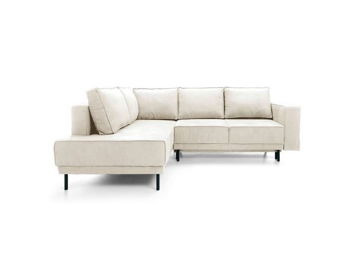 ECKSOFA Rodario Hellbeige Velours