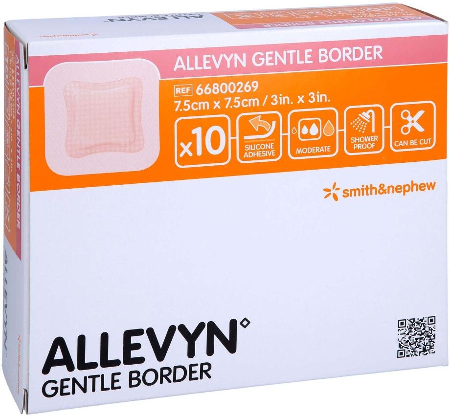Allevyn Gentle Border 7,5x7,5 cm Schaumverb.