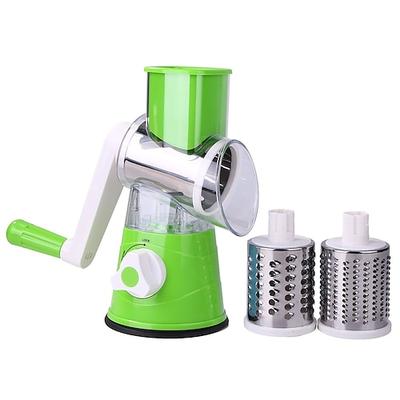 Manuelle rotierende Käsereibe, Küchengeschwindigkeit, runde Taumelbox, Schredder, Trommel, Gemüsehobel, Nüsse, Mühle für Gemüse, Kartoffeln, Gurken, Karotten, Schokolade für Pizza, Rösti, Salat