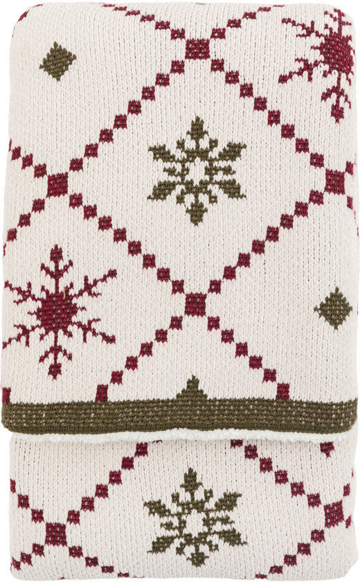 Gallery Direct Vintage Look Blanket Cream 130cm W X 170cm L