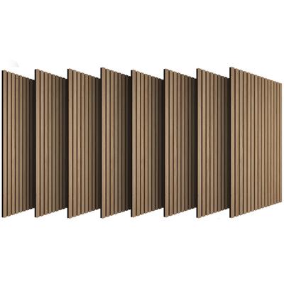TecTake GmbH tectake Akustikpaneele Sonic Wall IV Holzoptik - 8er Set Eiche