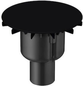 Bette BetteAir Ab-/Überlaufgarnitur B599-400 raven, für Duschfliese