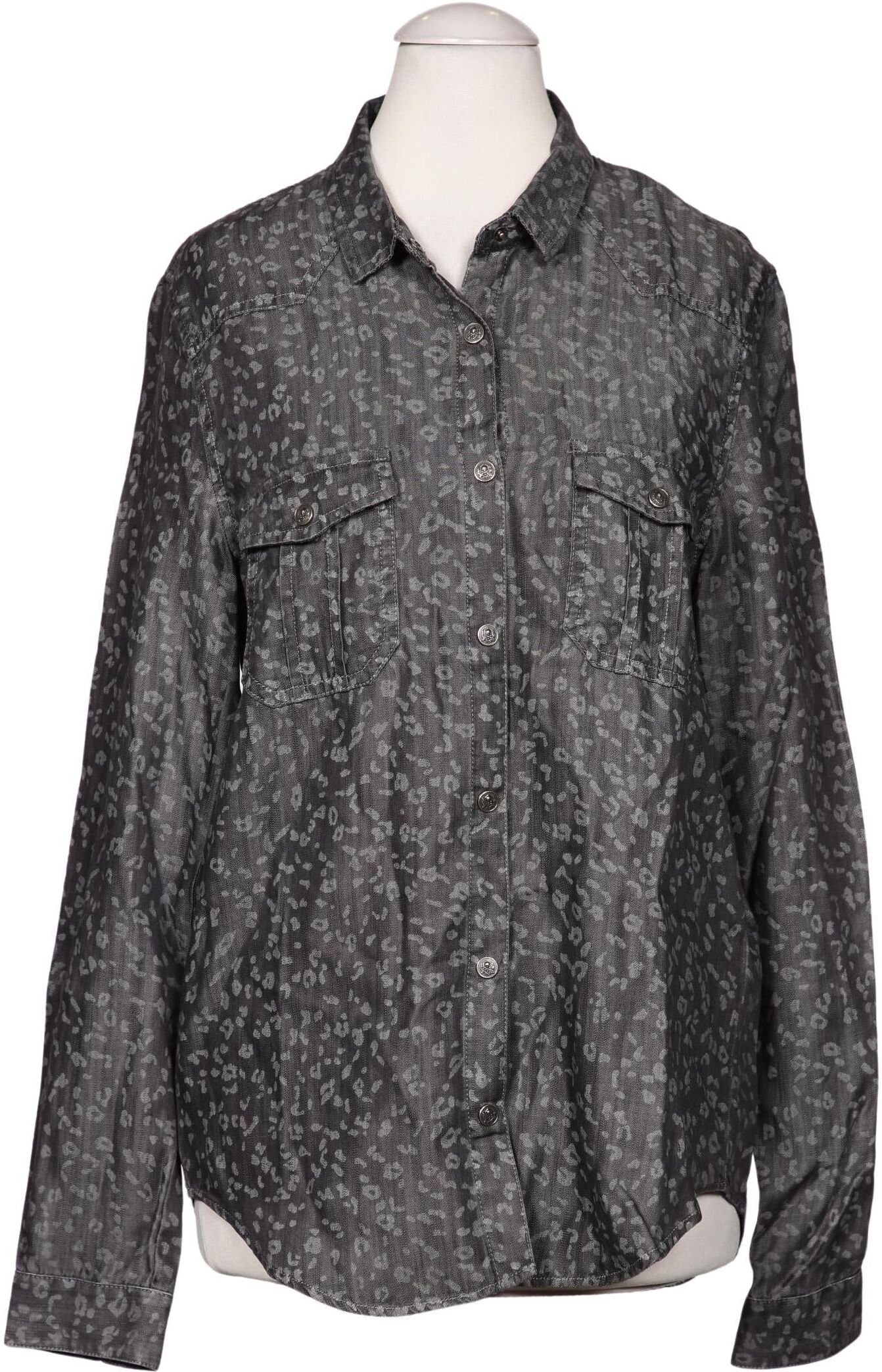 The Kooples Damen Bluse, Grau, Gr. S, Lyocell - Second Hand