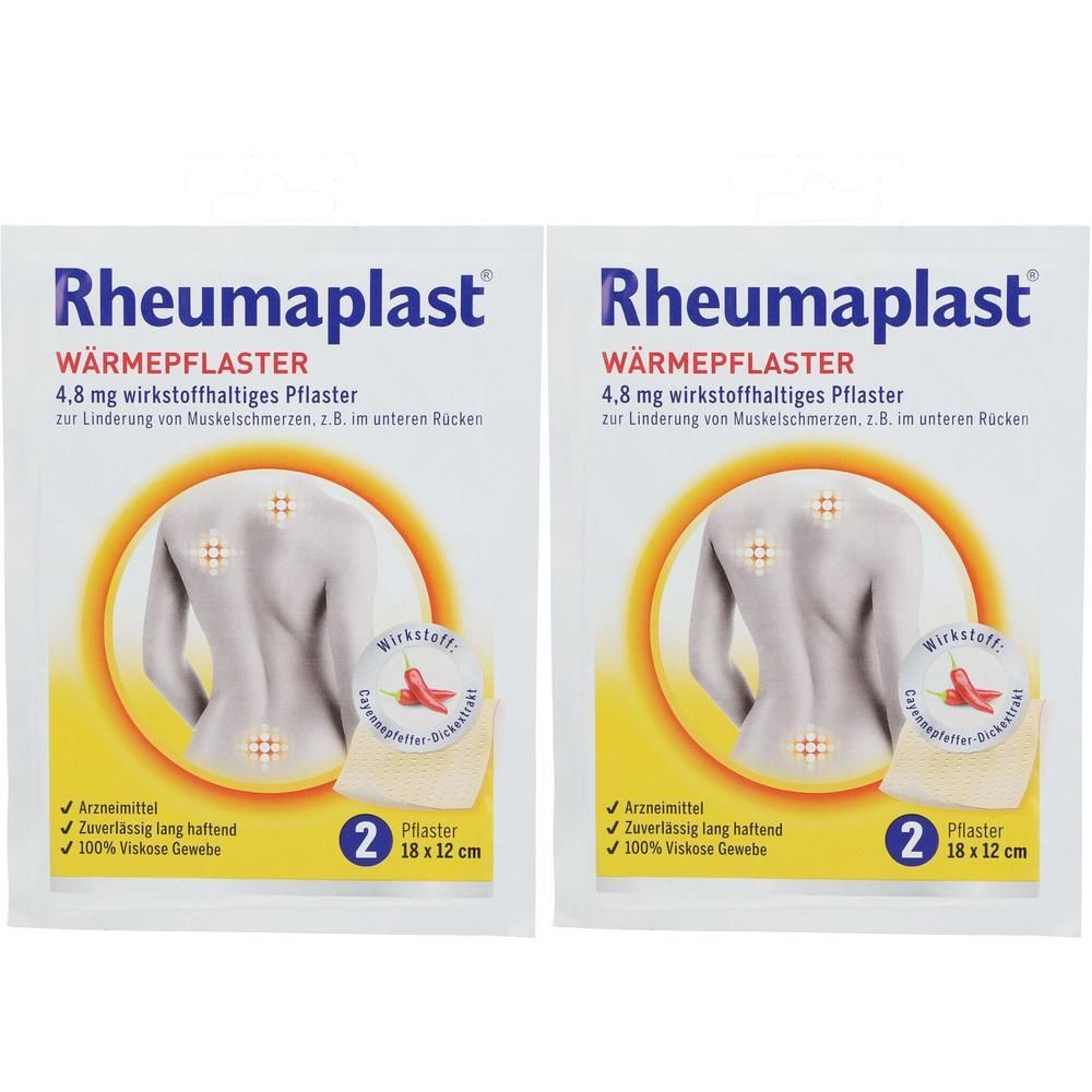 Rheumaplast 4,8 mg wirkstoffhaltiges Pflaster 2x 2x2 St