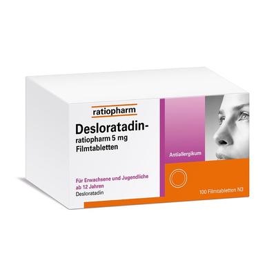 DESLORATADIN-ratiopharm 5 mg Filmtabletten 100 St