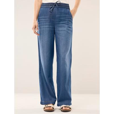 Jeans aus luftigem Lyocel Denim