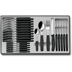 Victorinox Tafelbesteck, Besteck, Schwarz, Silber