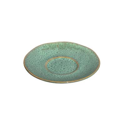 GLASKOCH Leonardo Keramikuntertasse MATERA, Untertasse, Untere, Keramik, Grün, 15 cm, 018593