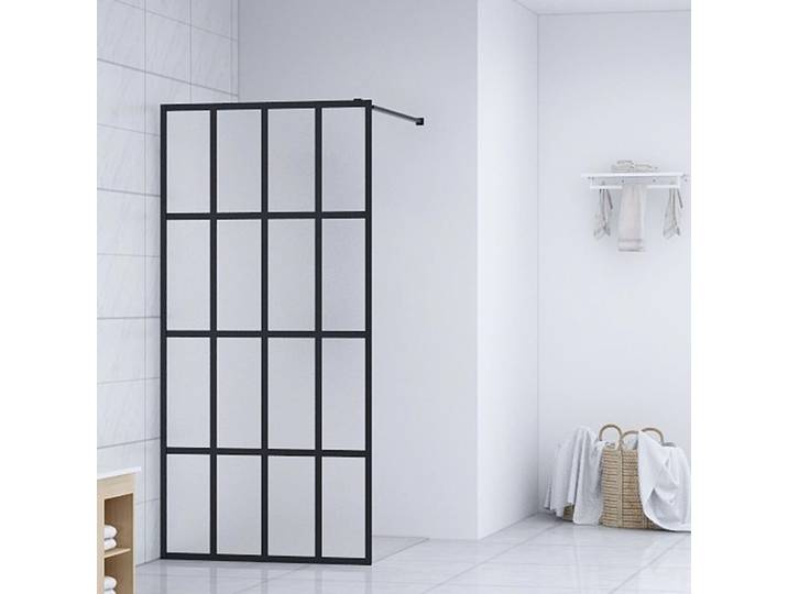 vidaXL Paroi de douche pour douche à l'italienne Verre de sécurité mat 90x195 cm