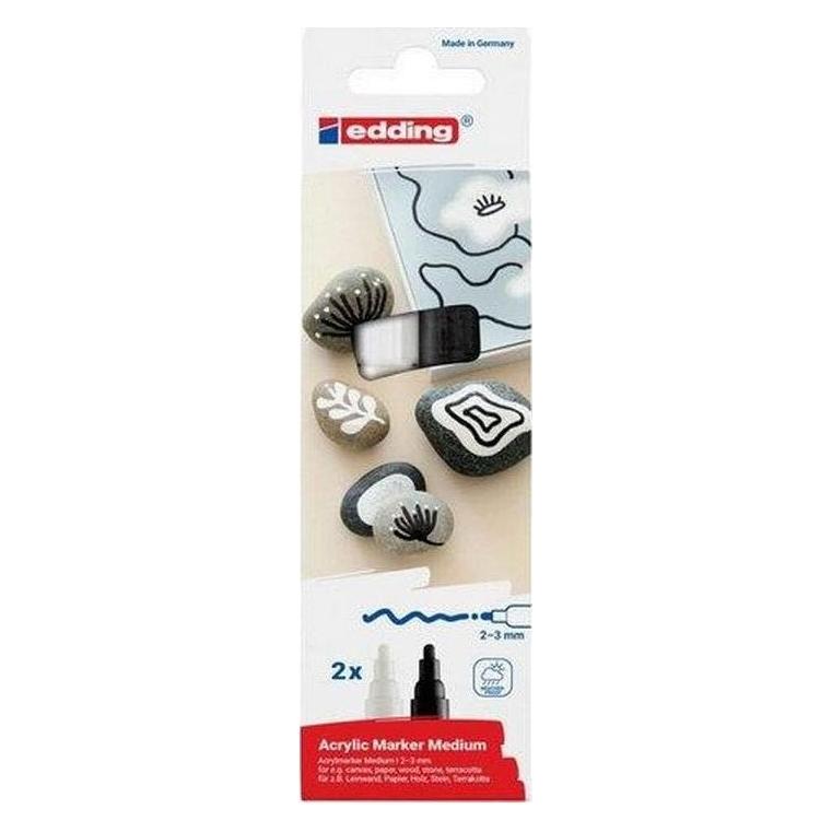 Edding 5100 Acrylstifte farbsortiert 2,0 - 3,0 mm, 2 St. (2x) (4-5100-2)